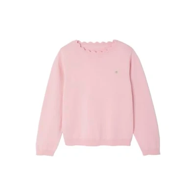 Abbildung von Vertbaudet Strickpullover für Kinder, Größe: 146/152, Rosa