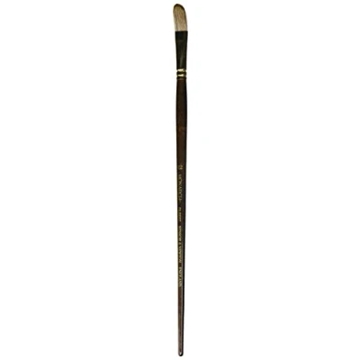 Abbildung von Winsor &amp; Newton 5504012 Monarch Pinsel Filbertpinsel Nr.12 11,5mm, professioneller Synthetikhaarpinsel für Ölfarben oder Acrylfarben
