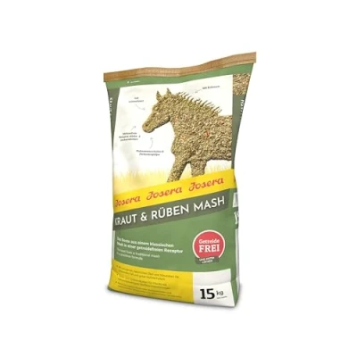 Abbildung von JOSERA Kraut &amp; Rüben Mash (1 x 15 kg) Premium Pferdefutter mit Leinsamen Stärke und zuckerreduziert voll mineralisiert 1er Pack