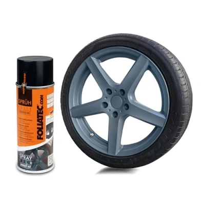 Abbildung von Foliatec Sprühfolie Auto Felgenfolie Sprüh Lack Spraydose Abziehbar, Gute Deckkraft, Carbongrau Matt Matt, 1x 400 ml 1er Set (1x ml)