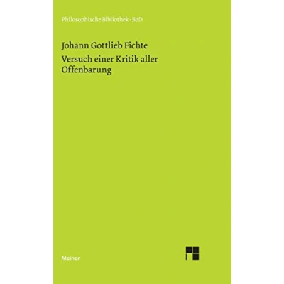 Abbildung von Philosophische Bibliothek, Bd.354, Versuch einer Kritik aller Offenbarung.