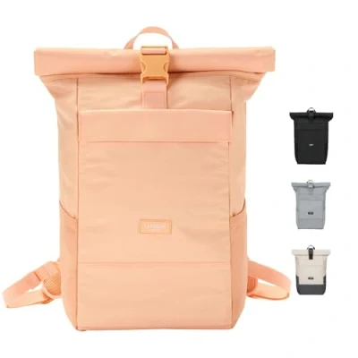 Abbildung von Larkson NO 4 Rolltop Tagesrucksack, Größe: One Size, Peach
