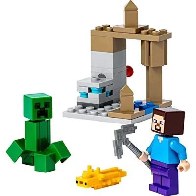Abbildung von LEGO Minecraft Dripstone Cavern Polybag Steve Creeper 30647 Polybeutel