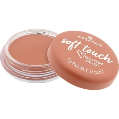 Abbildung von essence soft touch mousse blush, Rouge, Nr. 10, Nude, sofortiges Ergebnis, natürlich, matt, vegan, ölfrei, ohne Parabene, Nanopartikel frei, 1er Pack (5g)