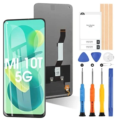 Abbildung von ARSSLY Bildschirm für Xiaomi Mi 10T 5G/Mi PRO 5G/REDMI K30S M2007J3SC M2007J3SG LCD Display Ansicht TOUCT MASSEMBLEMENTE mit Werkzeugen (Schwarz)