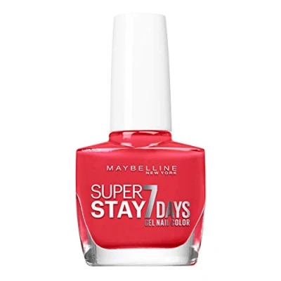 Abbildung von Maybelline New York Professioneller Nagellack Gel Technologie Super Stay 7 Days Farbton: Blood Orange (493)