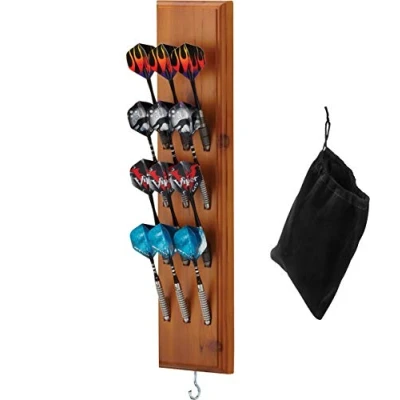 Abbildung von Viper Unisex Erwachsene Sisal/Bristle Dartboard Bundle Dart Halter zur Wandmontage, für 12 Dartpfeile mit Stahl /Softspitze, Zimt Finish, Einheitsgröße