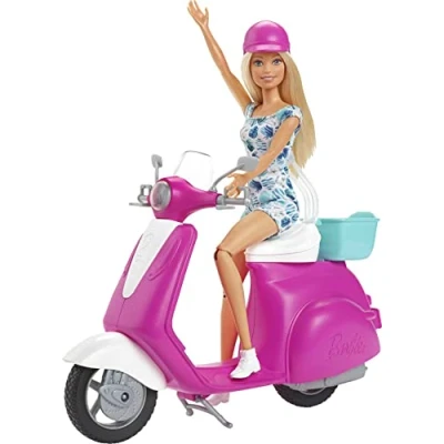 Abbildung von Barbie Puppe &amp; Roller