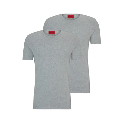 Abbildung von HUGO Round 2 PACK Tshirt basic, Herren, Größe: XL, Grey/grey