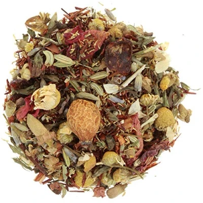 Abbildung von AURESA Ayurveda Tee Bio Kleine Auszeit Kräutertee mit Rooibos, Kamille, Melisse und Fenchel Aromatisch leckerer für jede Tageszeit