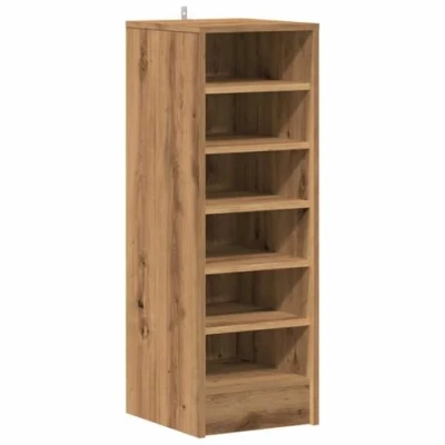 Abbildung von vidaXL Schuhschrank Artisan Eiche 32x35x92 cm Holzwerkstoff, Schuhaufbewahrung, Schuhregal, Lagerschrank Schuhe, Schuhorganizer, Schuhständer