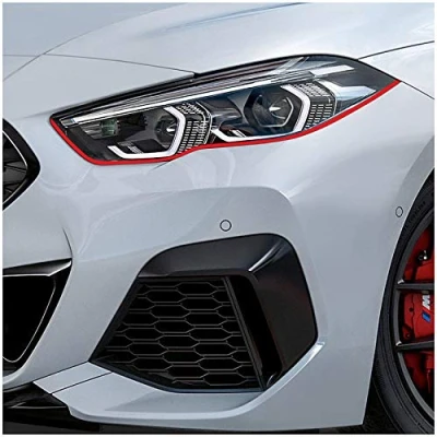 Abbildung von Devil Eye® Scheinwerferfolie Zierstreifen Dekor Dekorleiste Folie Flexibel für Scheinwerfer Kfz Auto Zubehör Selbstklebend DEB (KX004 geeignet BMW 2er 2020)