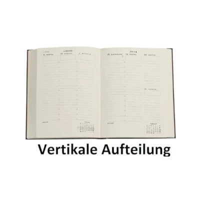 Abbildung von Paperblanks 12 Monatskalender 2024 Chroniken in Türkis Vertikal Grande (210 x 300 mm)