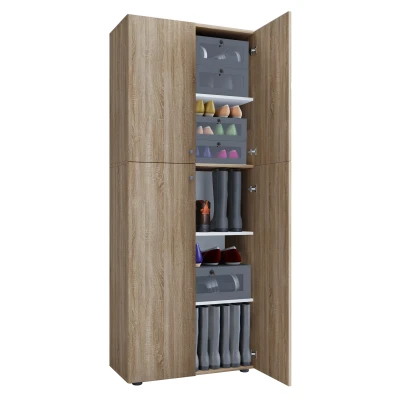Abbildung von VCM Schuhschrank XL Holz Großer Schuhkommode Lona 5 (1 St)