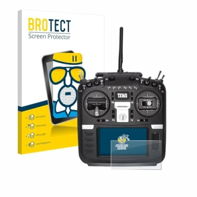 Abbildung von BROTECT Entspiegelungs Schutzglas für Radiomaster TX16S Schutz Folie Panzerfolie Glas Matt [Extrem Kratzfest 9H, Anti Reflex, Fingerprint]