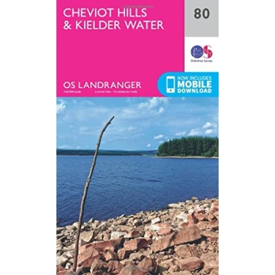 Abbildung von Cheviot Hills &amp; Kielder Water (OS Landranger Map, Band 80)