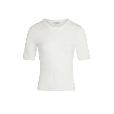 Abbildung von Morgan Short Sleeves Tshirt basic, Damen, Größe: Small, Ecru