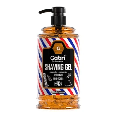 Abbildung von Gabri Rasiergel Shaving Gel Legendärer Frische Effekt und Perfektes für Ein Frisches Gesicht Sticht Hervor Mit Einem Einzigartigen Duft (Golden Touch, 1000 ml (1er Pack))