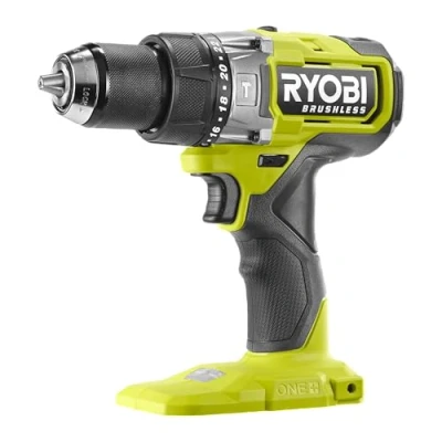Abbildung von RYOBI 18 V ONE+ Brushless Akku Schlagbohrschrauber RPD18BL2 0, max. Drehmoment 95 Nm, 24 Drehmomenteinstellungen, 13 mm Schnellspannbohrfutter, G5 GripZone, ohne und Ladegerät