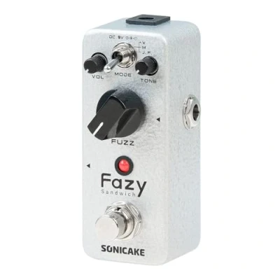 Abbildung von SONICAKE Fuzz Pedal Klassisches analoges Gitarren Effektpedal mit Tone Control Regler True Bypass Fazy Sandwich