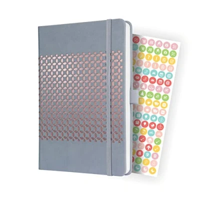 Abbildung von SIGEL J4209 Wochenkalender Jolie 2024, ca. A5, hellgrau, Hardcover, Gummiband, Stiftschlaufe, Einstecktasche, 174 S., aus nachhaltigem Papier, Terminplaner