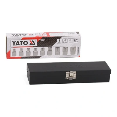 Abbildung von YATO YT 0521 Steckschlüsseleinsatz Set 9 Torx Chrom Vanadium Stahl 1/2
