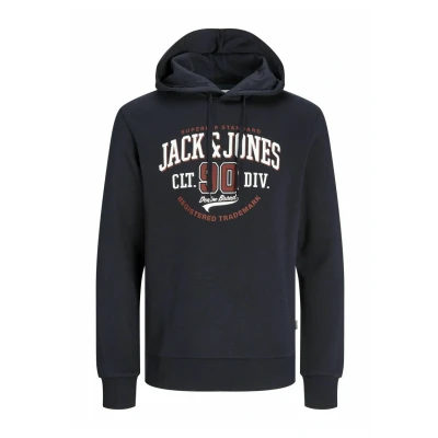 Abbildung von Jack &amp; Jones LOGO Kapuzenpullover, Herren, Größe: Medium, Dark navy