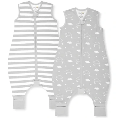 Abbildung von Mama Cheetah Baby Schlafsack mit Füße 0.5 TOG, Sommerschlafsack, Bio Baumwolle Schlafsäcke ohne Ärmeln Babyschlafsack Beinen für Säugling Kinder Junge Mädchen, 100cm (Baby Höhe 110 120cm)
