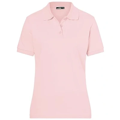 Abbildung von James &amp; Nicholson Damenpolo Classic Feines Piqué Poloshirt mit gestrickten Bündchen Farbe: Rose Grösse: M