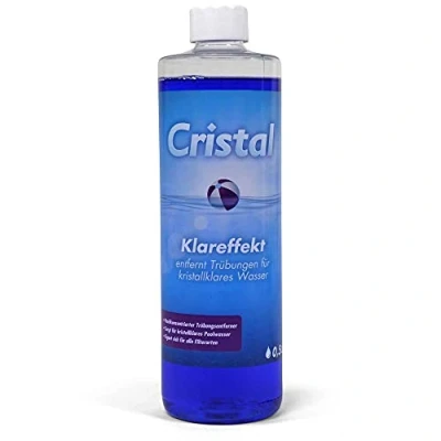 Abbildung von Cristal Klareffekt Trübungsentferner für alle Filterarten der Klarmacher kristallklares Poolwasser Sofortige Verbesserung Filtration Einfache Anwendung Wirkt gegen trübes Wasser