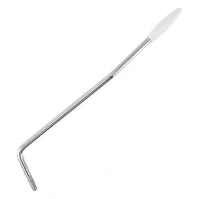 Abbildung von Wilkinson Stahl 5mm Gewinde Tremolo Arm Hebel Whammy Bar für Fender Mexico Strat E Gitarre, Chrom Weißer Kappe