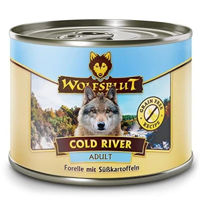 Abbildung von Wolfsblut Cold River Hundefutter für Erwachsene, 200 g, 6 Stück