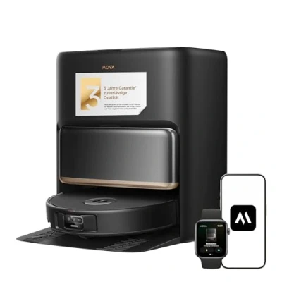 Abbildung von Mova P50s Ultra: Saug und Wischroboter mit automatischer Leerung, 24.000 Pa Saugkraft, StepMaster System zum Überwinden von Hindernissen Dual Light 3D ToF FlashPulse Navigation