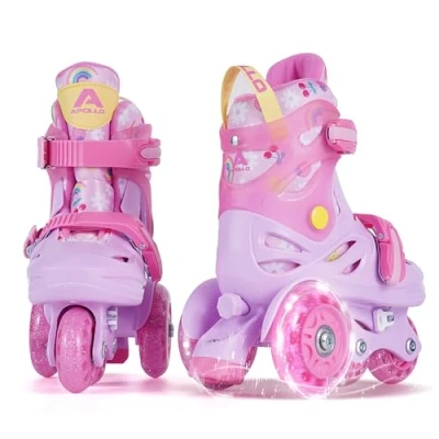 Abbildung von Kinder Inlineskates verstellbar MY 1ST SKATES Rosa Größe 2630