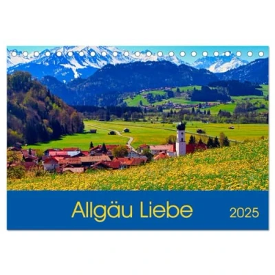 Abbildung von Allgäu Liebe (Tischkalender 2025 DIN A5 quer), CALVENDO Monatskalender