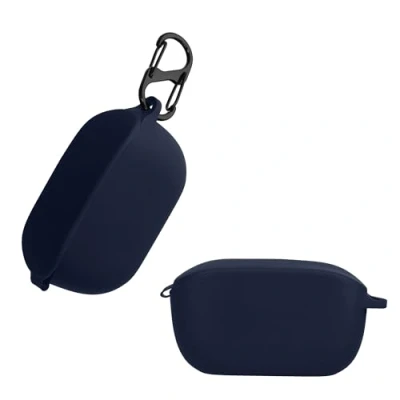 Abbildung von kwmobile Hülle kompatibel mit JBL Wave 100TWS Kopfhörer Case TPU Silikon Cover Schutzhülle in Dunkelblau