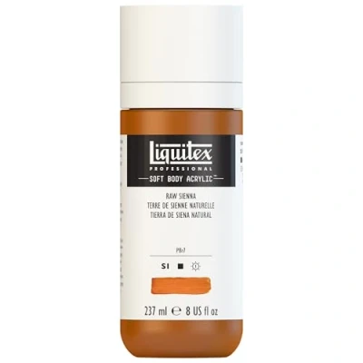 Abbildung von Liquitex 1923330 Professional Acrylfarbe Soft Body Künstlerfarbe in cremiger deckender Konsistenz, hohe Pigmentierung, lichtecht &amp; alterungsbeständig, 237ml Flasche Siena Natur