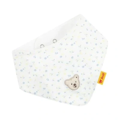 Abbildung von Steiff Halstuch One Size bright white, Kinder Halstuch, Baby Halsbedeckung für Babys, weich und bequem, Halsschutz, waschmaschinenfest