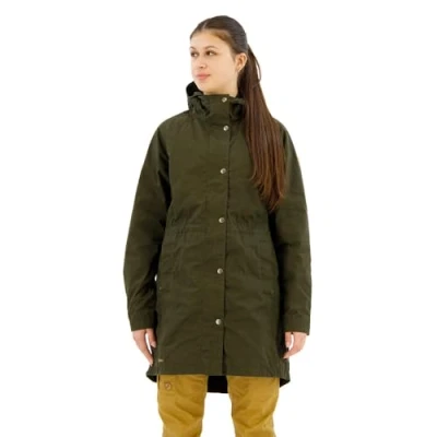 Abbildung von Fjällräven MIT Kapuze Karla Hydratic Regenjacke / wasserabweisende Jacke, Damen, Größe: Large, Mittelgrau