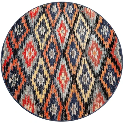 Abbildung von Paco Home Teppich &quot;Artigo 405&quot;, rechteckig, Kurzflor, Rauten Muster, Vintage Design, In und Outdoor geeignet