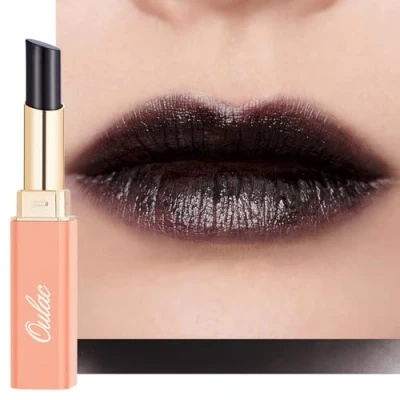 Abbildung von OULAC Lippenstift Transparentes Schwarz mit Langanhaltender Feuchtigkeitspflege Cremig leichte Textur für Geschmeidige Lippen Saftiger und Glänzender, Leicht Auftragbar &amp; Nicht Klebend Vegan 27
