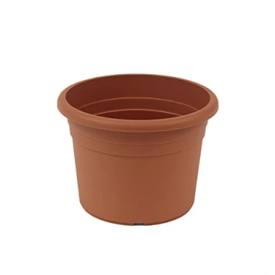 Abbildung von greemotion Pflanzkübel Fiona, UV Beständiger Blumentopf aus Kunststoff, Pflanzgefäß mit Bodenlöchern, Volumen ca. 12 l, Ø 35 x H 24,6 cm