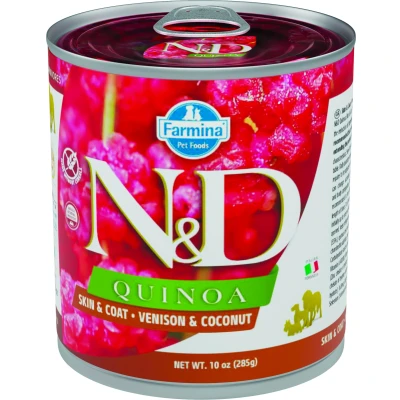 Abbildung von N&amp;D Quinoa Nassfutter für Hunde Skin &amp; Coat Hirsch 285 gr.