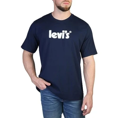 Abbildung von Levi&#039;s Herren Ss Relaxed Fit Tee T Shirt,Poster Logo Dress Blues,M