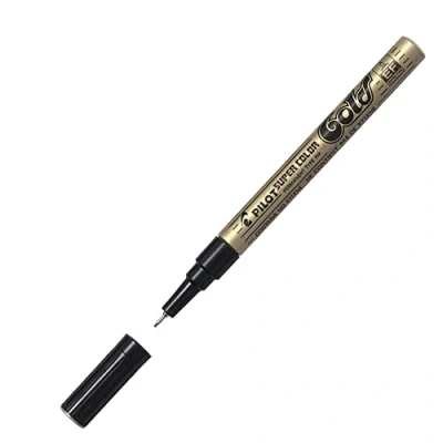 Abbildung von Pilot Super Color Marker extra fein 12 Stück golden