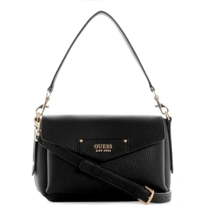 Abbildung von Guess Brenton FLAP Umhängetasche, Damen, Größe: One Size, Black