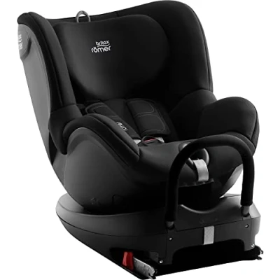 Abbildung von BRITAX RÖMER Kindersitz 0 18 kg DUALFIX 2 R, 360 drehbar für Kinder (Gruppe 0+/1), von Geburt bis 4 Jahre, Cosmos Black