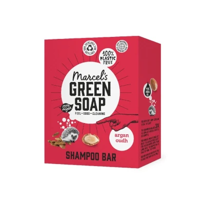 Abbildung von Marcels Green Soap Shampoo Bar Argan &amp; Oudh 90 Gramm