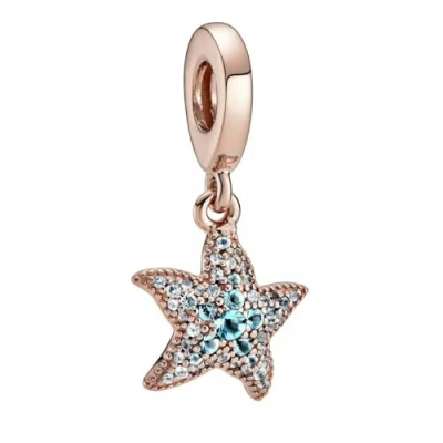 Abbildung von PANDORA Sparkling Starfish Dangle Charm