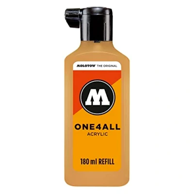 Abbildung von Molotow ONE4ALL Refill Acryl, Farbe 208 ocker braun hell 180 ml, Nachfülltinte für Permanentmarker